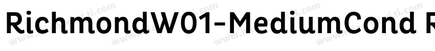RichmondW01-MediumCond Regular字体转换